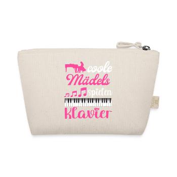 Coole Mädels spielen Klavier Damen - Bio-Täschchen - Natur - Hinten