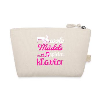 Coole Mädels spielen Klavier Damen - Bio-Täschchen - Natur - Hinten