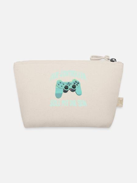 Der Controller Soll Mit Dir Sein. Videospiele - Bio-Täschchen - Natur - Hinten