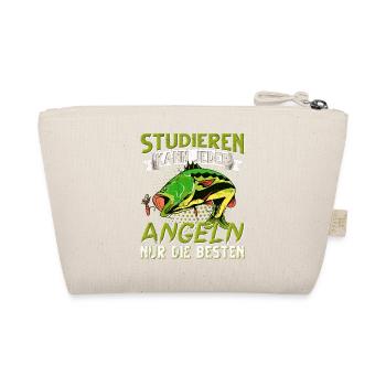 angeln angler geschenke - Bio-Täschchen - Natur - Hinten