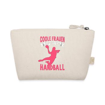 Handballer Herren Jungen Coole Frauen Spielen - Bio-Täschchen - Natur - Hinten