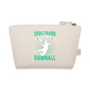 Handballer Herren Jungen Coole Frauen Spielen - Bio-Täschchen - Natur - Hinten