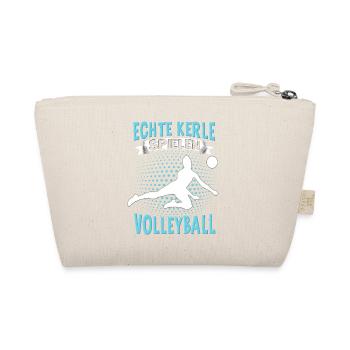 Volleyball Mädchen Damen Volleyballerin Beach - Bio-Täschchen - Natur - Hinten