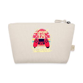 Level 18 Unlocked Men Gamer Birthday Level - Organic Pouch - nature - Back