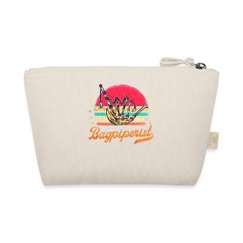 Bagpipes Kilt Scottish Beat Bagpipers - Organic Pouch - nature - Back