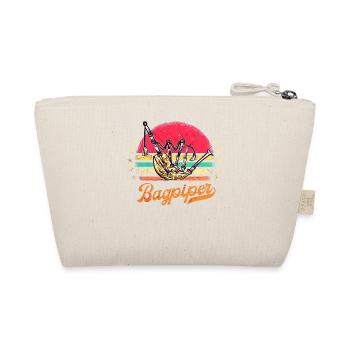 Bagpipes Kilt Scottish Beat Bagpipers - Organic Pouch - nature - Back