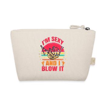 Bagpipes Kilt Scottish Beat Bagpipers - Organic Pouch - nature - Back