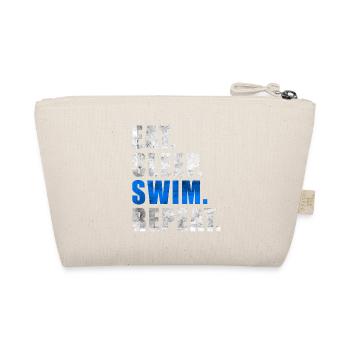 EAT SLEEP SWIM REPEAT Swimming Lifeguard Schwimmer - Bio-Täschchen - Natur - Hinten