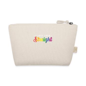 I just look straight LGBT Regenbogen Pride - Bio-Täschchen - Natur - Hinten