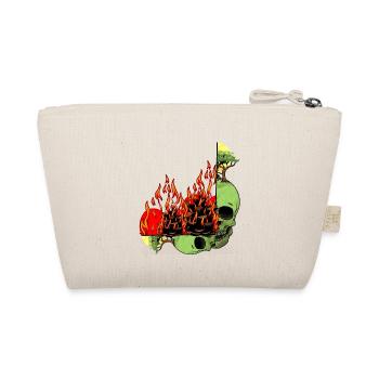 Planet Earth Climate Change Environment Nature Skull End - Organic Pouch - nature - Back
