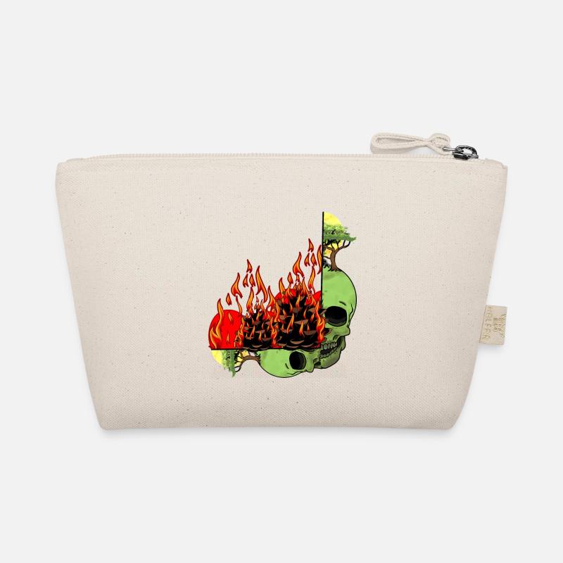 Planet Earth Climate Change Environment Nature Skull End Organic Pouch