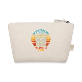 The legends were born in 1966 Anniversary Gift - Organic Pouch - nature - Back
