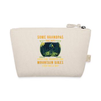 Some Grandpas take naps Super Cool Grandpas... - Organic Pouch - nature - Back
