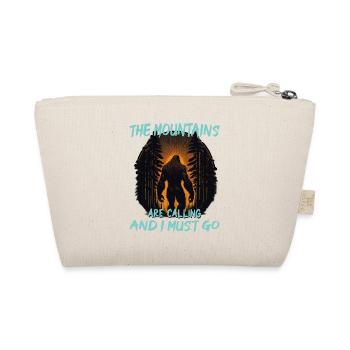 The Mountains Are Calling and I Must Go - Bigfoot - Organic Pouch - nature - Back