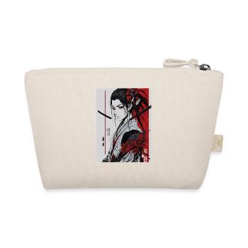 Japanese Anime-Ink Pen Art Style - Organic Pouch - nature - Back