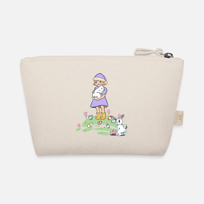 Easter Easter Bunny Kids Rabbit Easter Eggs Eggs Organic Pouch