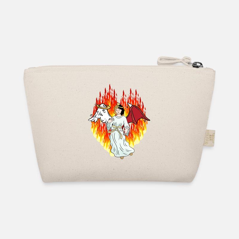 Fiery Hell Beyond Angel Satan Horror Devil Organic Pouch