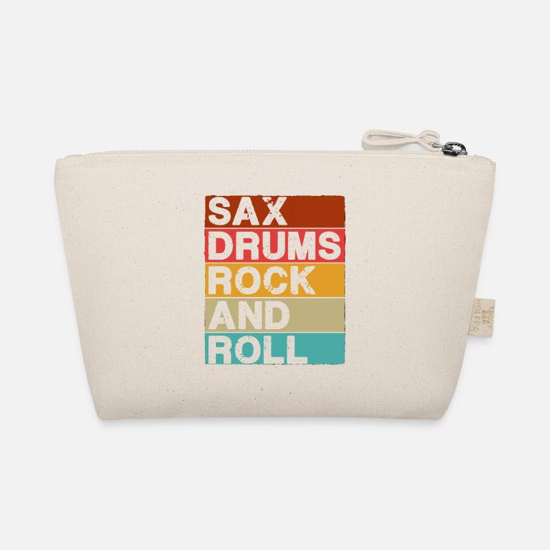 Saxophon Schlagzeug Rock And Roll Bio-Täschchen