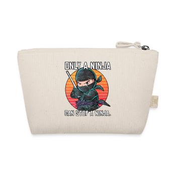 Nur ein Ninja kann einen Ninja aufhalten - Bio-Täschchen - Natur - Hinten