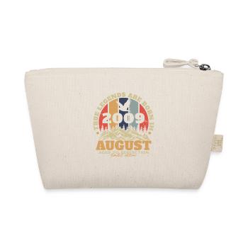 August 2009 Vintage Retro Birthday Gift - Organic Pouch - nature - Back