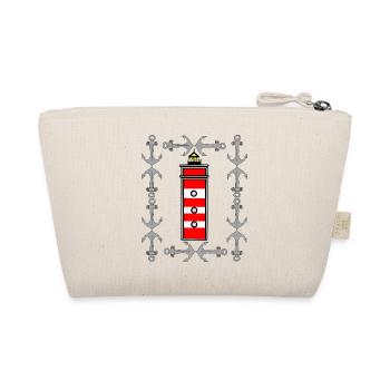 maritime lighthouse Ahoi nautical signal - Organic Pouch - nature - Back