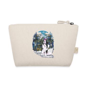 Elfe Fee Natur Fantasy Eierschale Wald Vintage - Bio-Täschchen - Natur - Hinten