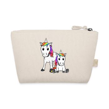 Unicorn Unicorns Mythical Creatures Mythical Creatures Child - Organic Pouch - nature - Back
