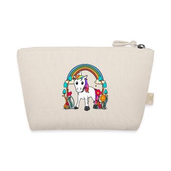 Unicorn Unicorns Mythical Creatures Mythical Animals Child - Organic Pouch - nature - Back