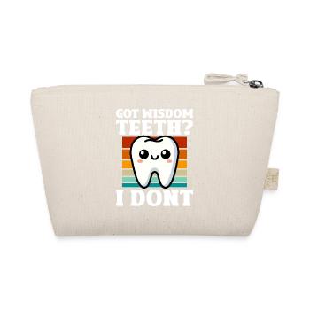 Wisdom Teeth Gift for Wisdom teeth removal - Organic Pouch - nature - Back