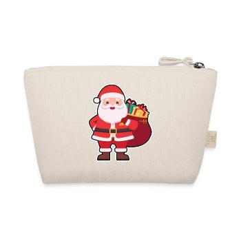 01 Cute Cute Santa Claus Gifts - Organic Pouch - nature - Back