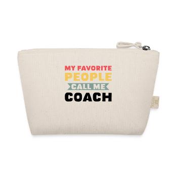 Meine Lieblingsleute nennen mich Coach - Bio-Täschchen - Natur - Hinten