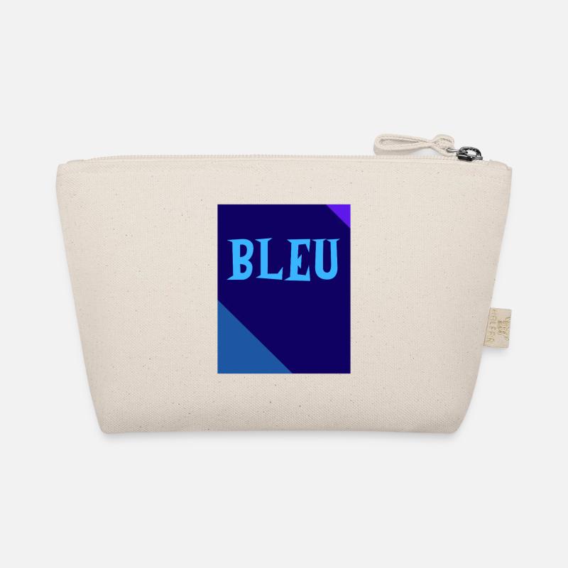 BLAUES Rechteck Dreieck Kreidetafel Bio-Täschchen