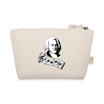 bach noten 3col vers2 - Bio-Täschchen - Natur - Hinten