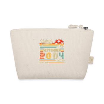 Vintage September 2004 retro birthday gift - Organic Pouch - nature - Back