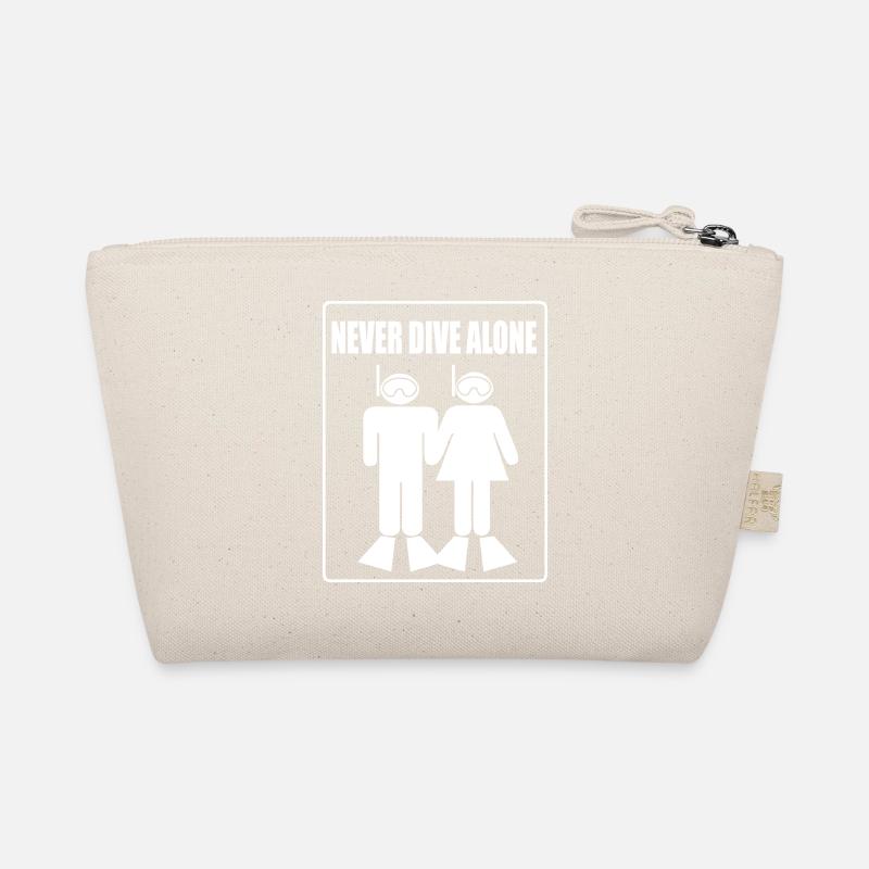 Never Dive Alone Organic Pouch