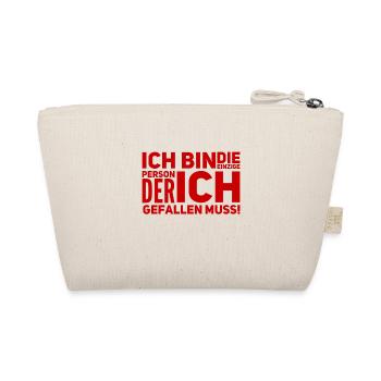 ich muss nur mir gefallen - Bio-Täschchen - Natur - Hinten