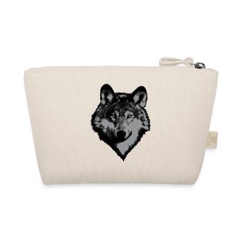 Wolf head - Organic Pouch - nature - Back