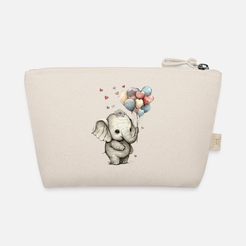 Cute elephant Organic Pouch