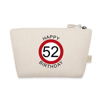 Joyeux anniversaire 52 Road Sign Birthday - Trousse biologique - nature - Dos