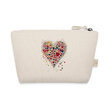 Rétro Heart Vintage Peint - Trousse biologique - nature - Dos