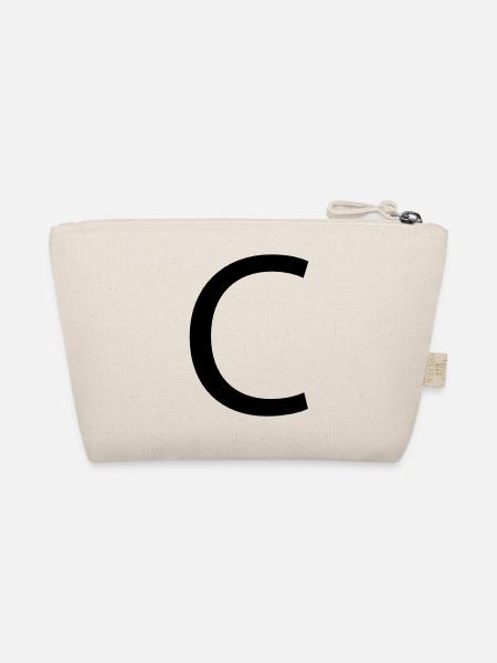 Letter C - Organic Pouch - nature - Back