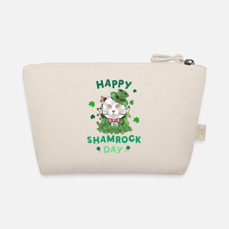 Frohen Kleeblatttag. St. Patrick's Day! Bio-Täschchen