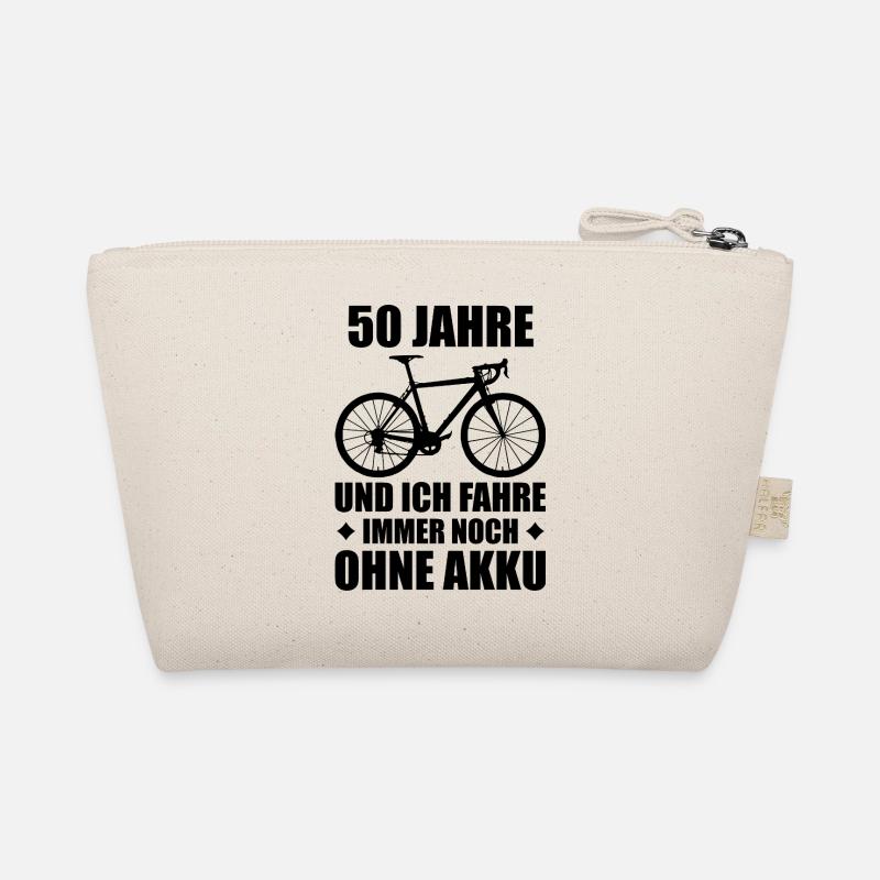 Fahrrad Radfahrer 50. Geburtstag Geschenkidee Bio-Täschchen