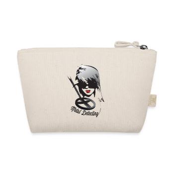 Woman face of Sondlerin with metal detector - Organic Pouch - nature - Back