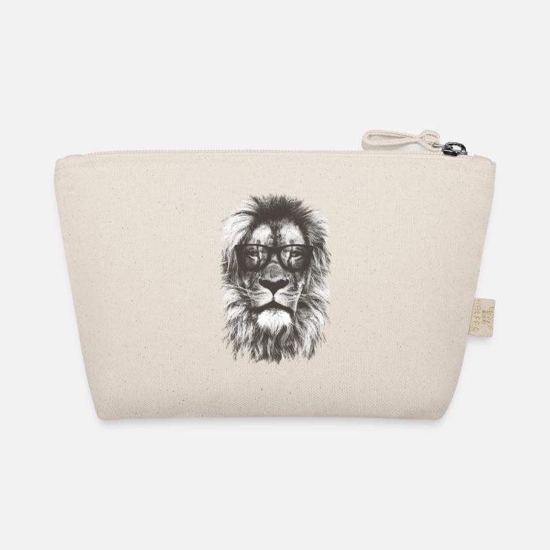 Hipster Lion Organic Pouch