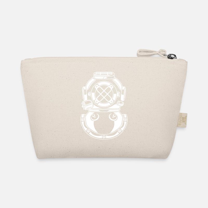 tauchen helm scuba symbol - Bio-Täschchen - Natur