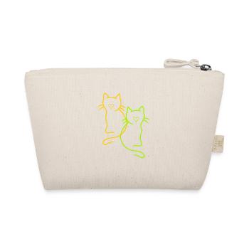 Chats Vintage coeur rétro - Trousse biologique - nature - Dos