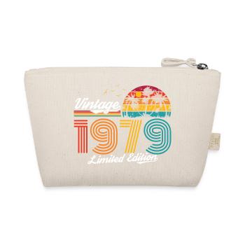 Vintage 1979 79 Geburtstag Retro Jahrgang Geschenk - Bio-Täschchen - Natur - Hinten