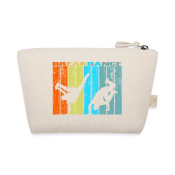 breakdance retro vintage Geschenk - Bio-Täschchen - Natur - Hinten