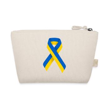 Ukrainische Band Schleife Flagge Ukraine - Bio-Täschchen - Natur - Hinten